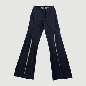 vintage Jackie Rogers designer split hem denim flared jeans